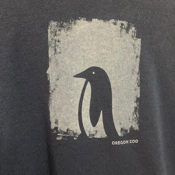 Oregon Zoo Penguin Hoodie Unisex Kids Size M - Picture 2 of 5